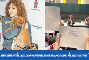 Bernadette Peters Shuts Down Protesters At Her Broadway Barks Pet Adoption Event