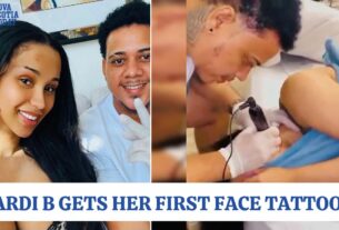 Cardi B Gets Her First Face Tattoo